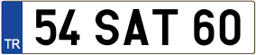 Trailer License Plate